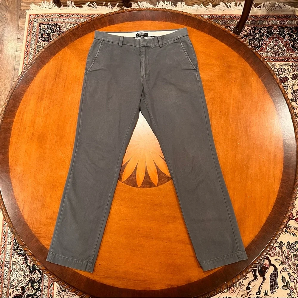 Banana Republic Men’s Aiden Slim Fit Chino Pant 31x32 Charcoal Straight Leg